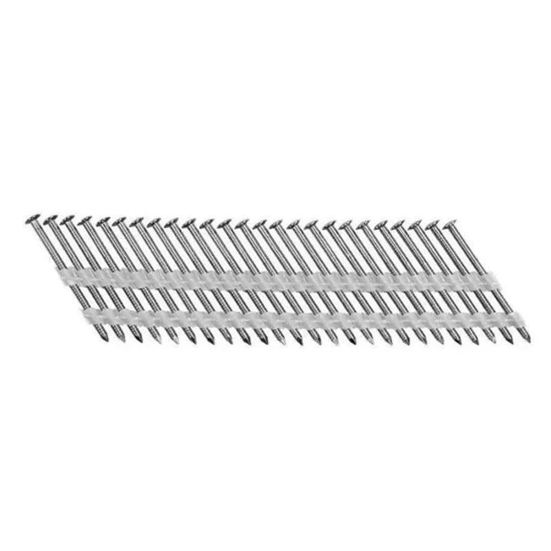 1000 Pointes en Bandes 34° – 70 mm x 2.8 34° Tête Bombée Inox A4 Annel