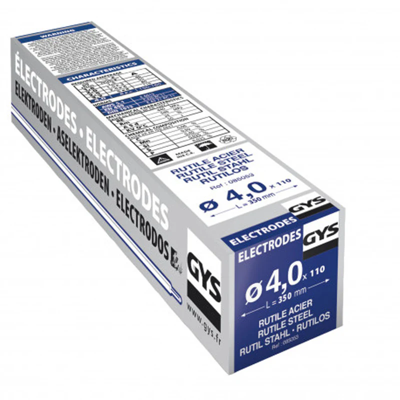 110 Electrodes Rutiles Acier Ø4,0 GYS – ETUI