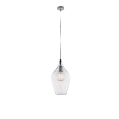 Ares Suspension Iron avec verre pyrex transparent 1 lumière 142 d.20 BL273-S1-TR