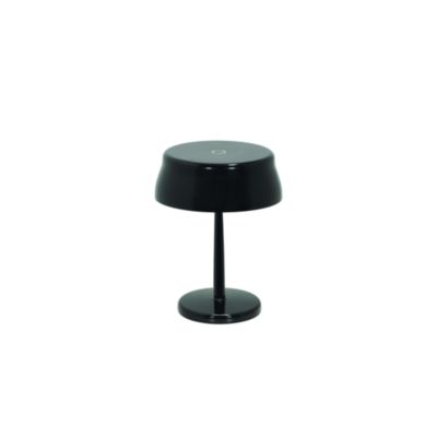 Zafferano SISTER LIGHT MINI Lampe de table LED intelligente Wi-fi Noir nacré rechargeable et dimmable