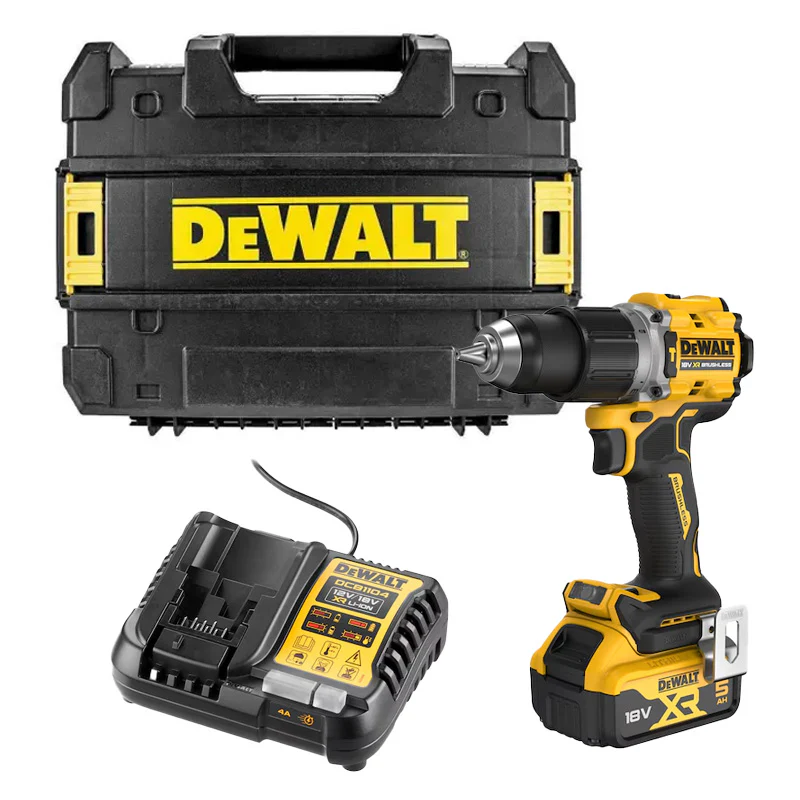 Perceuse-visseuse à percussion compacte 18V DEWALT DCD805P1T-QW avec c