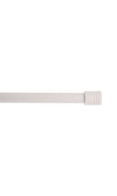 1 KIT EXTENSIBLE  COMPOSÉ  DE 2 SUPPORTS AVEC VISSERIE ET 2 EMBOUTS CYLINDRE – 120 A  210 CM – DIAMÈTRE 16 –  BLANC