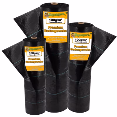 160 m² tissu de sol, film anti-mauvaises herbes, 100 g, 1,65 m Aquagart
