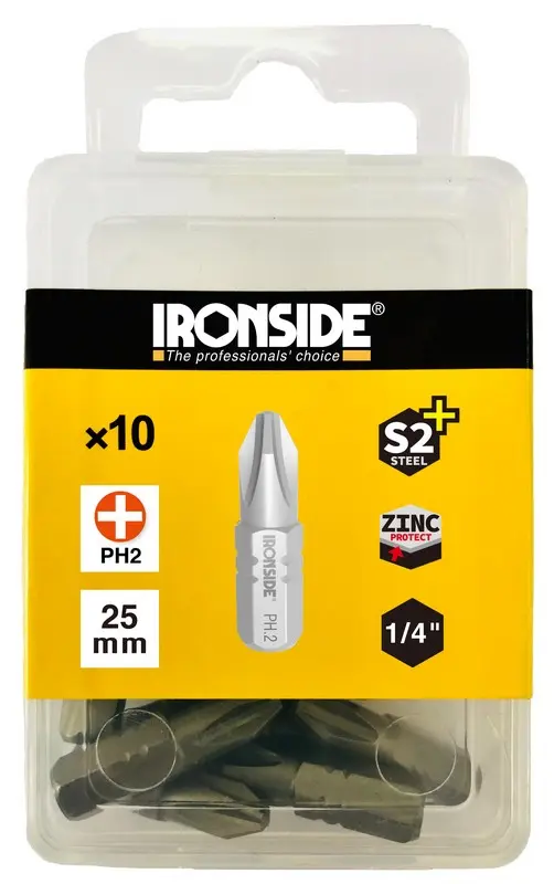 Boîte de 10 embouts Torsion – PH1- Ironside