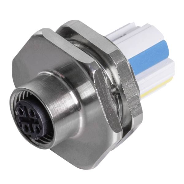 Weidmüller 3150970000 Connecteur rond femelle, droit Nombre total de pôles: 4 1 pc(s)