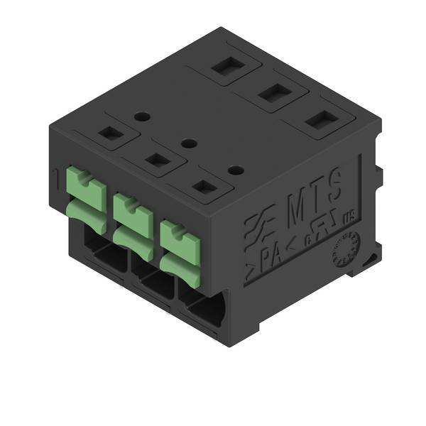 Weidmüller 2913610000 Borne pour carte de circuits imprimés 4 mm² Nombre de pôles 3 noir 30 pc(s) Tube
