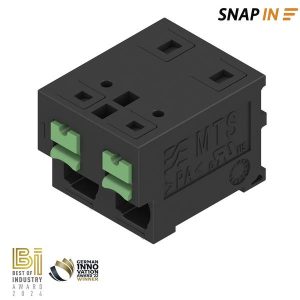 Weidmüller 3124610000 Borne pour carte de circuits imprimés 4 mm² Nombre de pôles 2 noir 35 pc(s) Tube