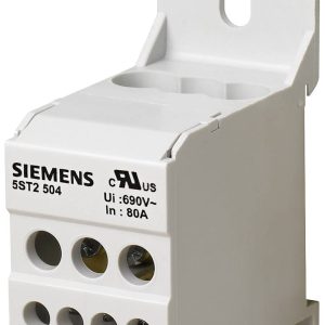 Siemens 5ST2504 Distribution terminal block Convient pour (détails): Rail DIN TH35 gris 1 pc(s)