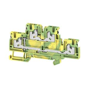 Weidmüller 2902520000 Bloc de jonction à 2 étages pour conducteur de protection borne à ressort vert-jaune 50 pc(s)