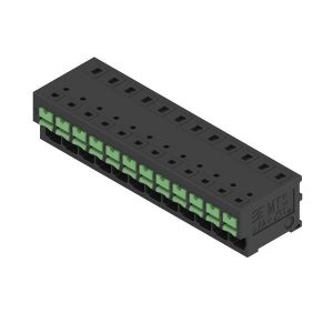 Weidmüller 2913700000 Borne pour carte de circuits imprimés 4 mm² Nombre de pôles 12 noir 8 pc(s) Tube Weidmüller 2913700000 Borne pour carte de circuits imprimés 4 mm² Nombre de pôles 12 noir 8 pc(s) Tube