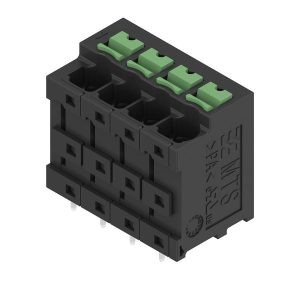Weidmüller 2913730000 Borne pour carte de circuits imprimés 4 mm² Nombre de pôles 4 noir 24 pc(s) Tube Weidmüller 2913730000 Borne pour carte de circuits imprimés 4 mm² Nombre de pôles 4 noir 24 pc(s) Tube