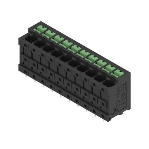 Weidmüller 2913790000 Borne pour carte de circuits imprimés 4 mm² Nombre de pôles 10 noir 10 pc(s) Tube Weidmüller 2913790000 Borne pour carte de circuits imprimés 4 mm² Nombre de pôles 10 noir 10 pc(s) Tube