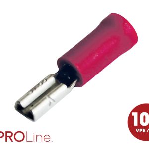 ACV 342801-1-0-p Languette Épaisseur de contact: 0.8 mm partiellement isolé rouge 100 pc(s) Piece