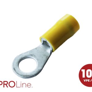 ACV 344351-3-0-p Cosse à oeillet Ø du trou=10.5 mm entièrement isolé jaune 100 pc(s) Piece