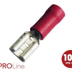 ACV 344801-1-0-p Languette Épaisseur de contact: 0.8 mm partiellement isolé rouge 100 pc(s) Piece