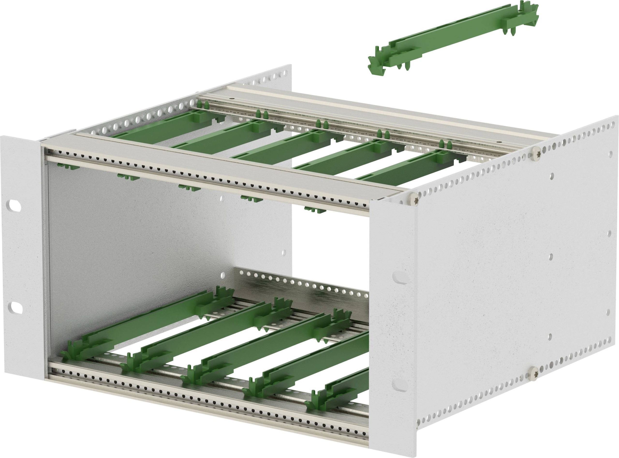 TRU COMPONENTS BGT/X 24340.12-BN_SET Rack 48,26 cm (19") 296.24 x 241.2 x 132.5 aluminium argent, aluminium (nature) 1 p
