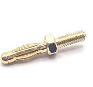 Mueller Electric BU-168-M2.5-6.5MM Fiche banane mâle, droit Ø de la broche: 2.5 mm or 1 pc(s)