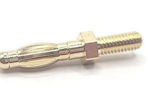 Mueller Electric BU-168-M4-10MM Fiche banane mâle, droit Ø de la broche: 4 mm or 1 pc(s)