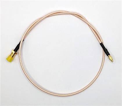 Mueller Electric SMAF-MMCXM31605 Câble coaxial Diamètre extérieur: 2.5 mm RG316 50 Ω 40 dB marron, transparent 1 pc(s)