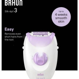 Braun Silk-epil 3-000 Epilateur blanc/violet Braun Silk-epil 3-000 Epilateur blanc/violet