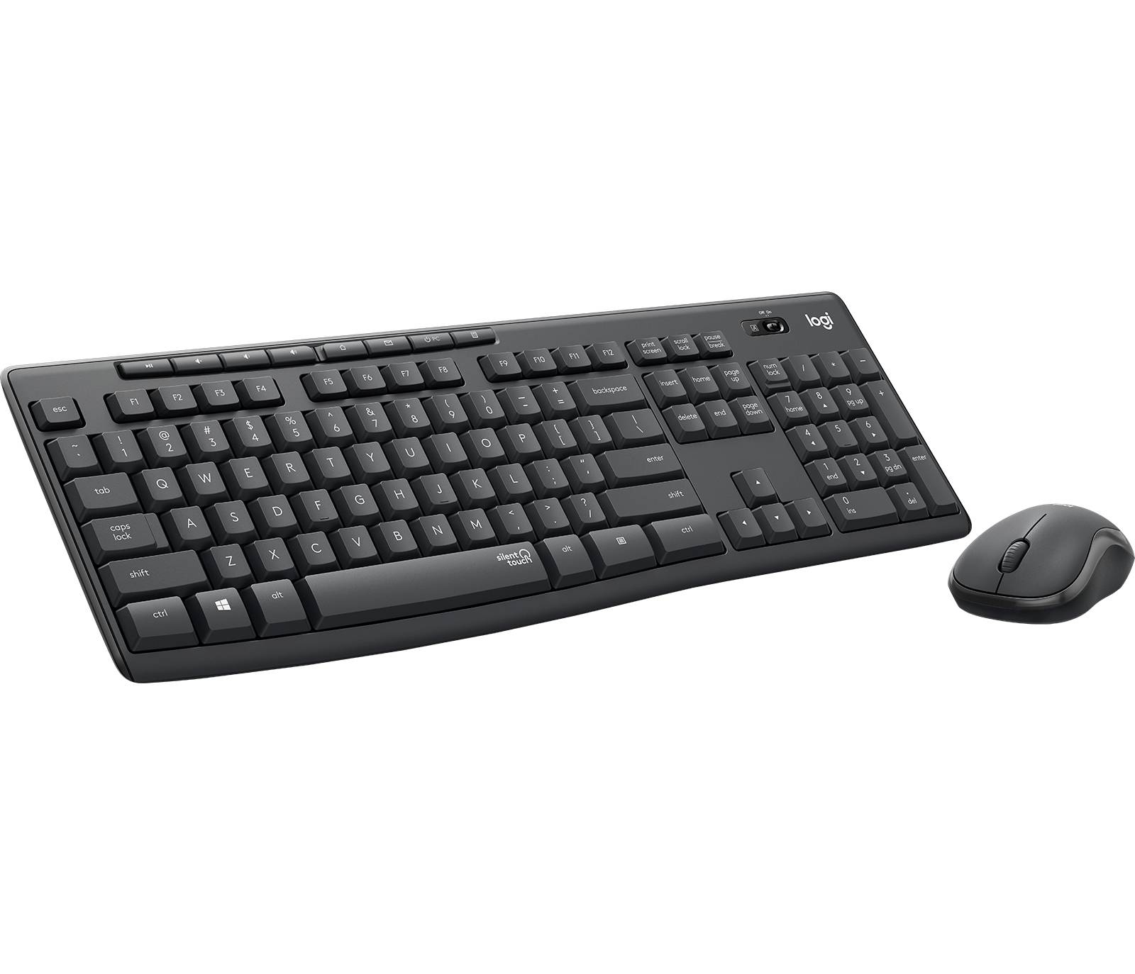 Logitech MK295 sans fil Kit souris + clavier protégé contre les infiltrations d'eau, avec clavier numérique, ergonomique