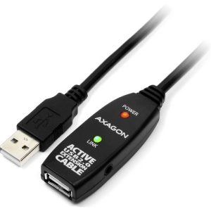 AXAGON Câble USB-C USB 2.0 USB-A femelle, USB-A mâle 10 m noir actif avec amplification du signal ADR-210 AXAGON Câble USB-C USB 2.0 USB-A femelle, USB-A mâle 10 m noir actif avec amplification du signal ADR-210