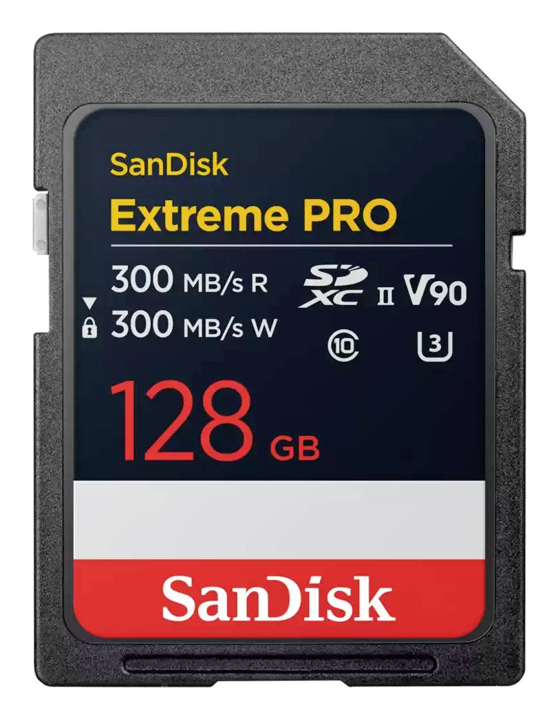 SanDisk Extreme Pro Carte microSDXC 128 GB UHS-II U3, Class 10 résistant à la poussière