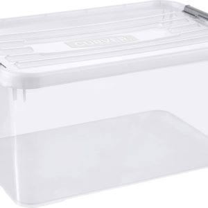 Curver 243819 Bac en plastique HANDY+ fermé, empilable (l x H x P) 400 x 290 x 600 mm transparent 1 pc(s) Curver 243819 Bac en plastique HANDY+ fermé, empilable (l x H x P) 400 x 290 x 600 mm transparent 1 pc(s)