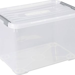 Curver 243865 Bac en plastique HANDY fermé, empilable (l x H x P) 400 x 390 x 600 mm transparent 1 pc(s)
