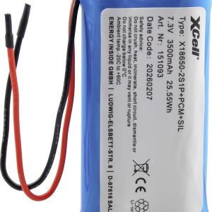 XCell Pile rechargeable spéciale 2x 18650 Li-Ion 7.4 V 3500 XCell Pile rechargeable spéciale 2x 18650 Li-Ion 7.4 V 3500
