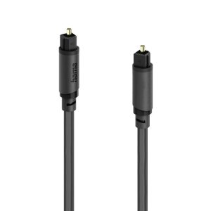Câble de raccordement Hama 00202015 Toslink audio [1x Toslink mâle (ODT) – 1x Toslink mâle (ODT)] 0.75 m noir contacts d