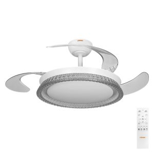 OSRAM Ceiling Fan Cierzo 1220mm 60W CCT RGB Ventilateur de plafond 60 W (Ø) 1220 mm avec éclairage, avec télécommande, v OSRAM Ceiling Fan Cierzo 1220mm 60W CCT RGB Ventilateur de plafond 60 W (Ø) 1220 mm avec éclairage, avec télécommande, v