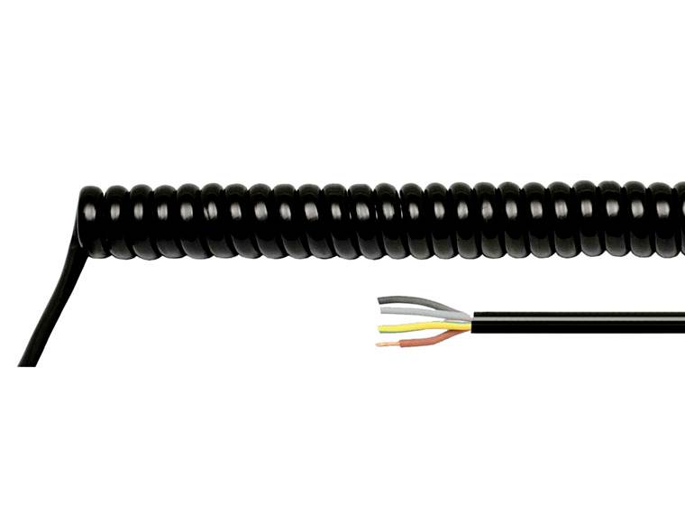 HELU 86375 Câble spiralé H05BQ-F 2000 mm / 8000 mm 2 x 1 mm² noir 1 pc(s)