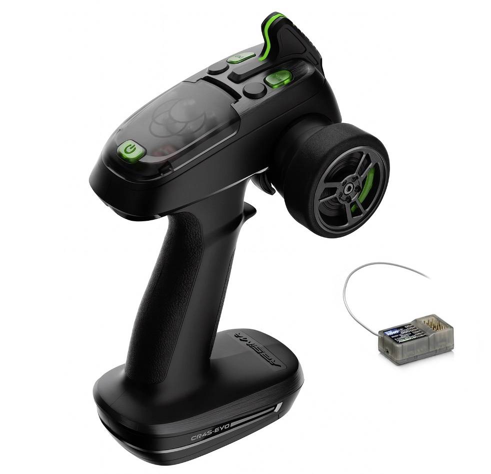 Absima 4-channel "CR4S-EVO" 2.4GHz 6-CH RX Kit pour débutants radiocommande avec poignée pistolet 2,4 GHz Nombre de cana