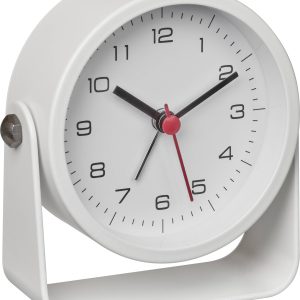 TFA Dostmann 60.1042.02 à quartz Réveil blanc Heures de réveil 1 mécanisme d&rsquo;horloge silencieux