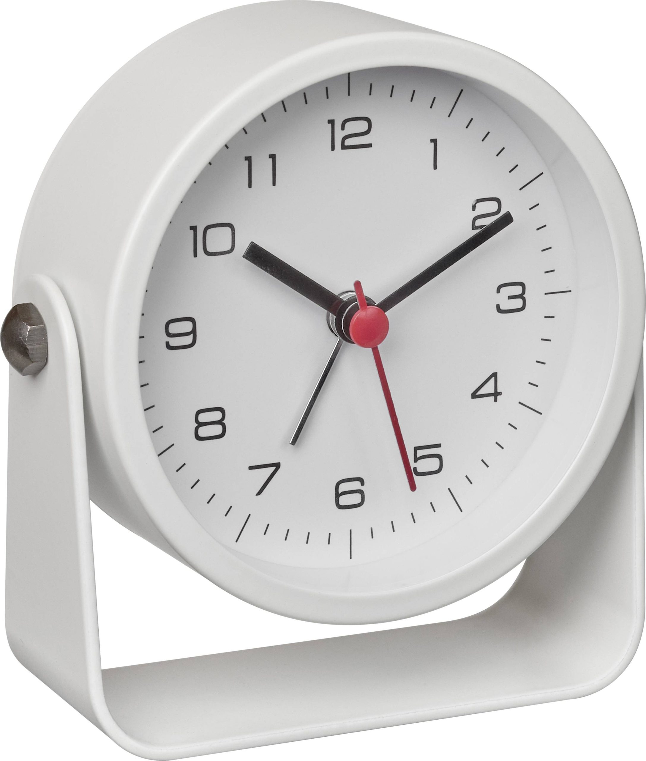 TFA Dostmann 60.1042.02 à quartz Réveil blanc Heures de réveil 1 mécanisme d'horloge silencieux