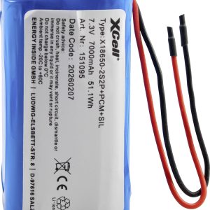 XCell Pile rechargeable spéciale 4x 18650 Li-Ion 7.4 V 7000 XCell Pile rechargeable spéciale 4x 18650 Li-Ion 7.4 V 7000