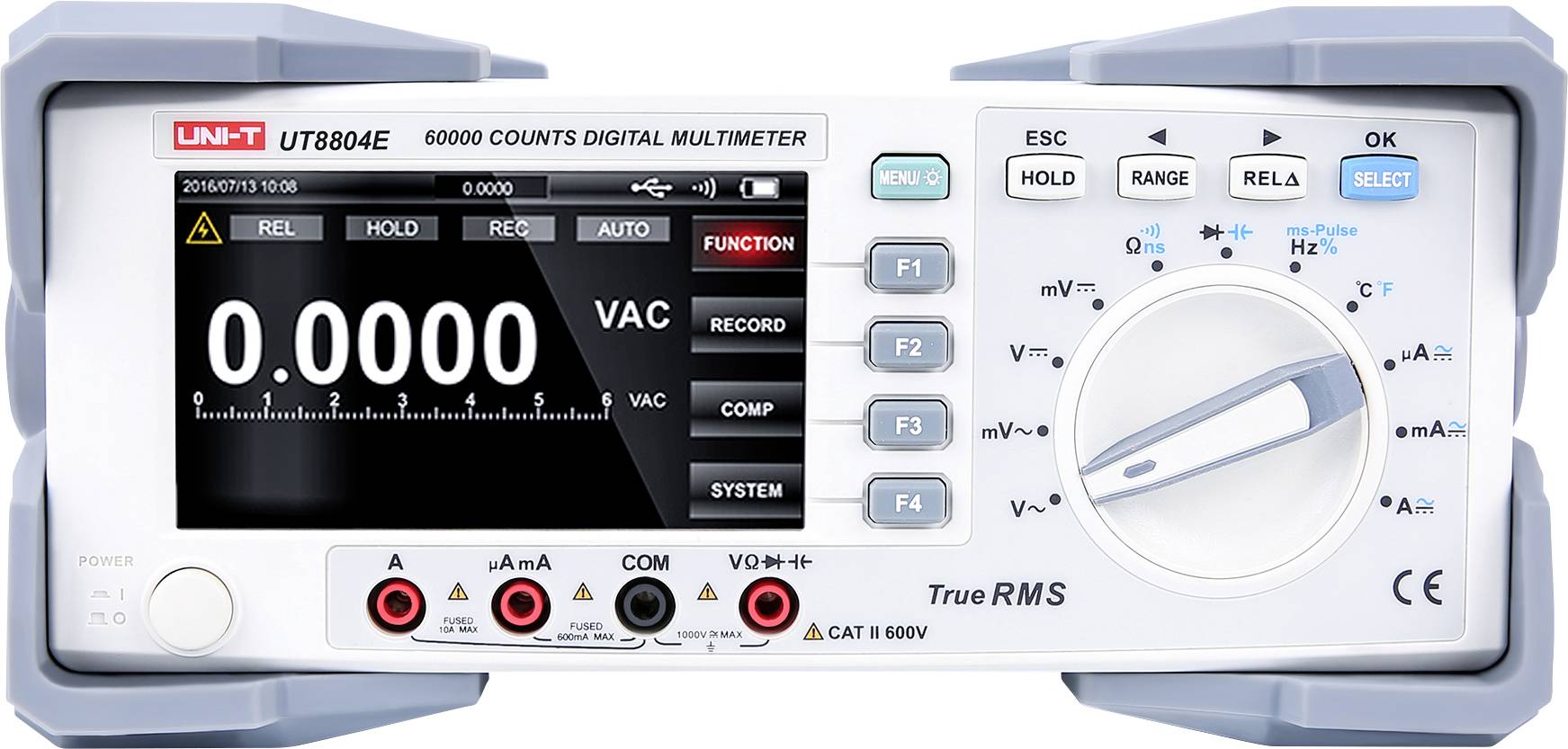 Uni-T UT8804E Multimètre de table numérique CAT II 600 V Affichage (nombre de points): 59.999