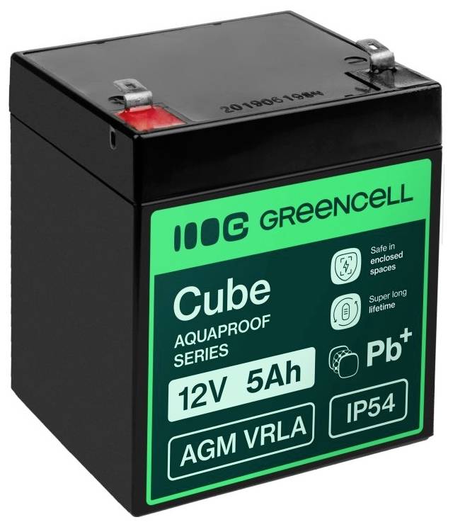 Green Cell GC-AGM12V5AH-J Batterie au plomb plomb (AGM) 5 Ah 12 V 1 pc(s)