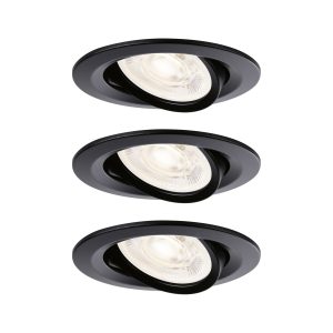 Paulmann 92275 Nova Luminaire à LED encastrable GU10 4.9 W noir (mat) Paulmann 92275 Nova Luminaire à LED encastrable GU10 4.9 W noir (mat)