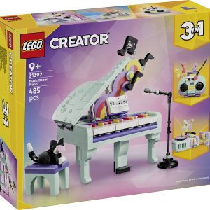31392 LEGO® CREATOR Piano déco avec chat; 3 options de construction: Piano, radio ou platine 31392 LEGO® CREATOR Piano déco avec chat; 3 options de construction: Piano, radio ou platine