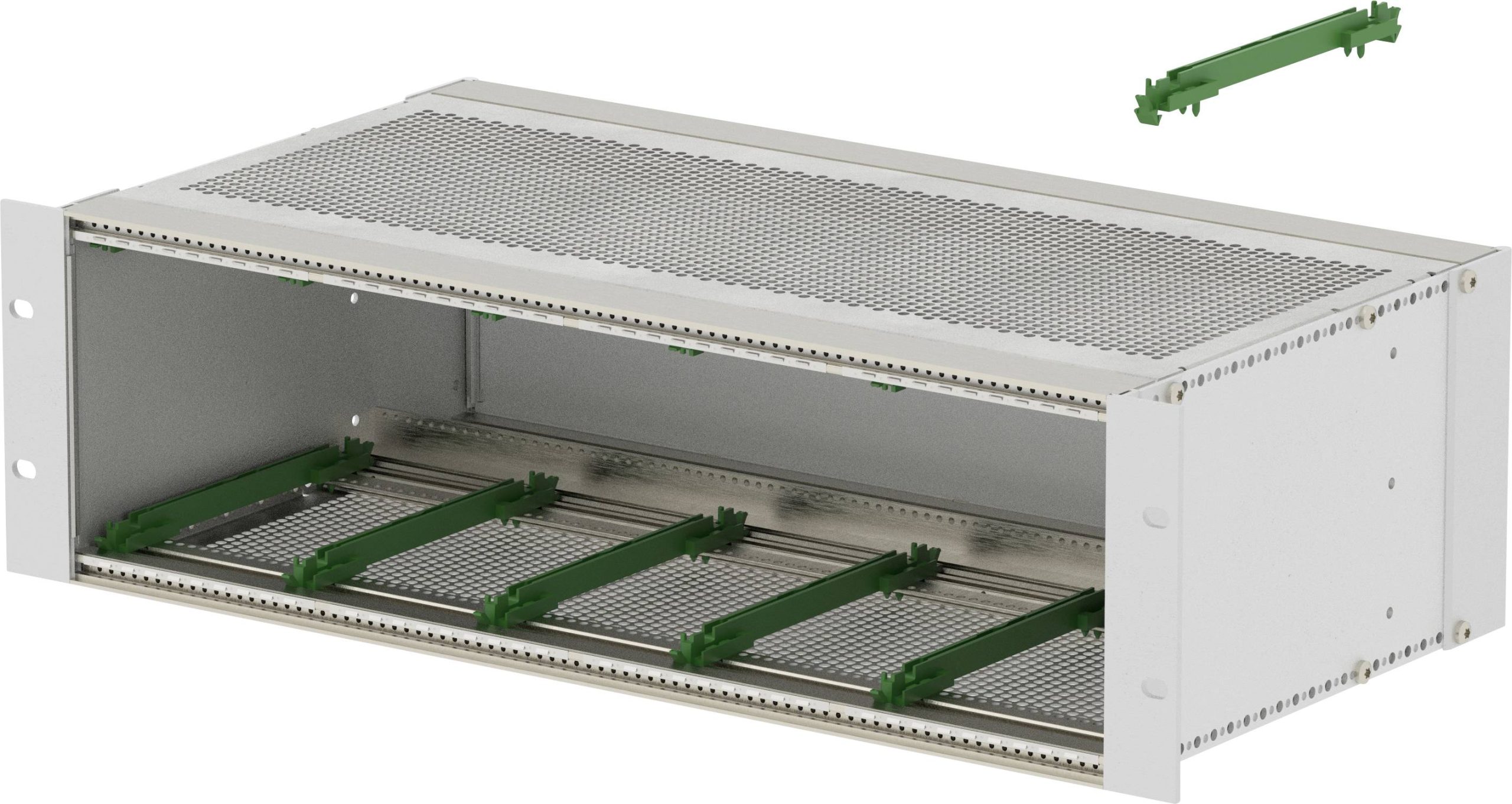 TRU COMPONENTS BGT/X 24380.12 -BN_SET - EMV Rack 48,26 cm (19") 482.6 x 241.2 x 132.5 aluminium aluminium (nature) 1 pc(