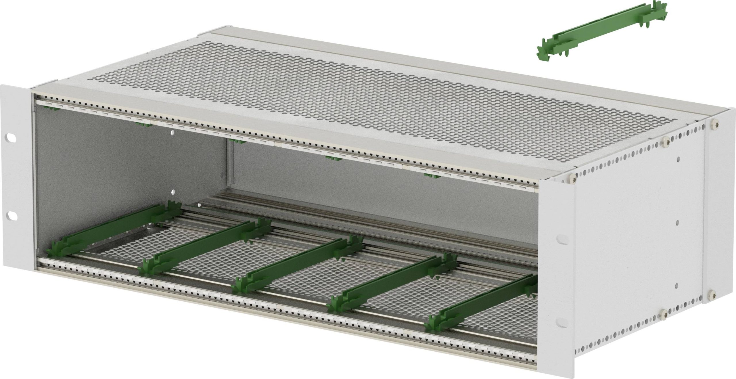 TRU COMPONENTS BGT/X 24380.Pi -BN_SET - EMV Rack 48,26 cm (19") 482.6 x 241.2 x 132.5 aluminium aluminium (nature) 1 pc(