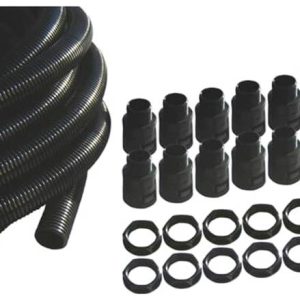 ABB 7TCA296180R0006 CP-AF20A Tuyau, Raccord fileté, Contre-écrous noir 1 set