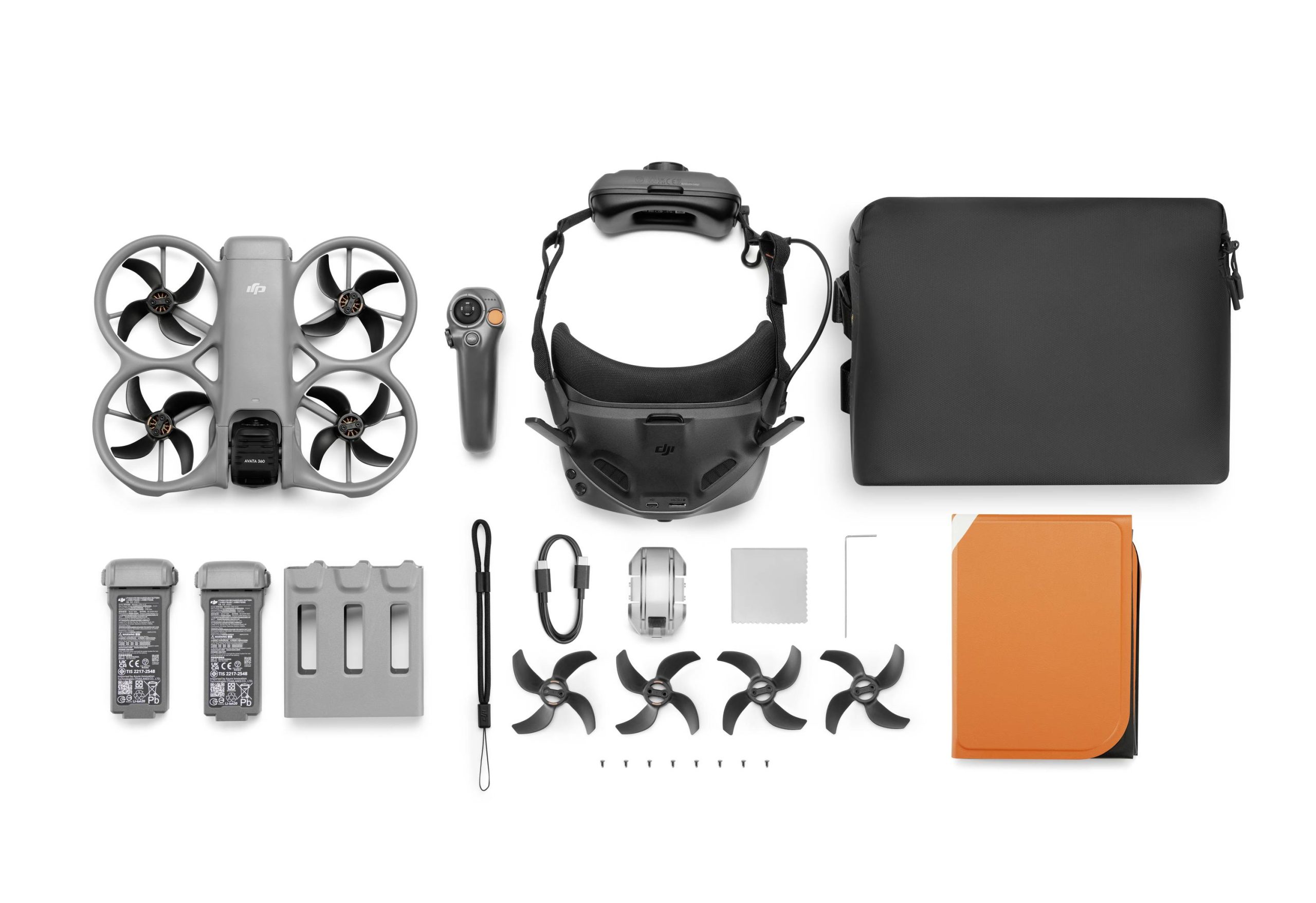 DJI AVATA 360 MOTION FLY MORE COMBO Drone quadricoptère prêt à voler (RtF) Prise de vue double, fonction GPS gris