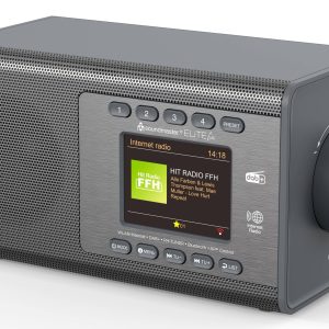 soundmaster EliteLine Radio de table Internet Internet, DAB+, FM Bluetooth, radio internet, WiFi fonction réveil gris soundmaster EliteLine Radio de table Internet Internet, DAB+, FM Bluetooth, radio internet, WiFi fonction réveil gris