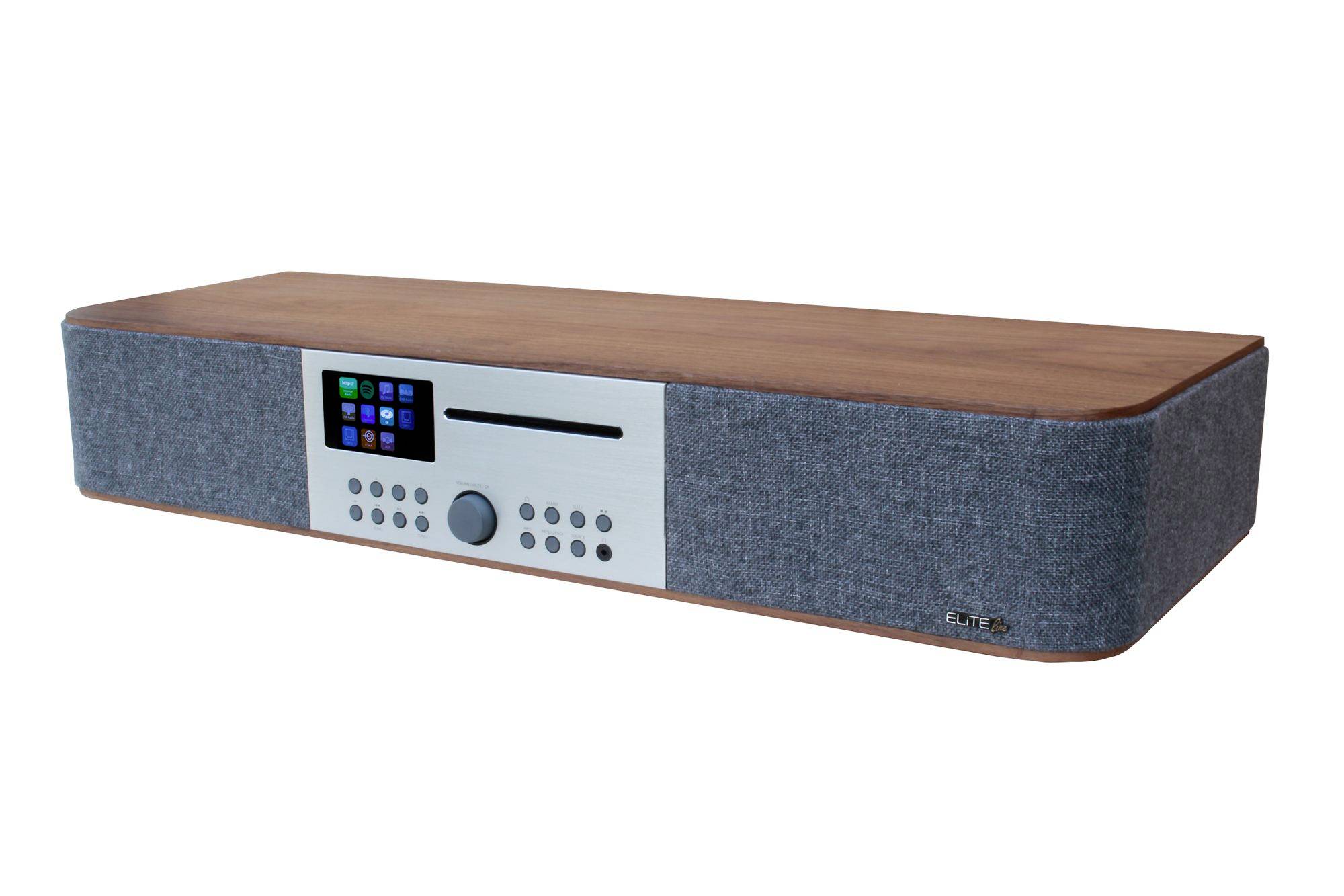 soundmaster EliteLine Chaîne stéréo WiFi, USB, FM, DAB+, CD, Bluetooth, DAB, DLNA, AUX, radio internet, LAN, MP3, compat