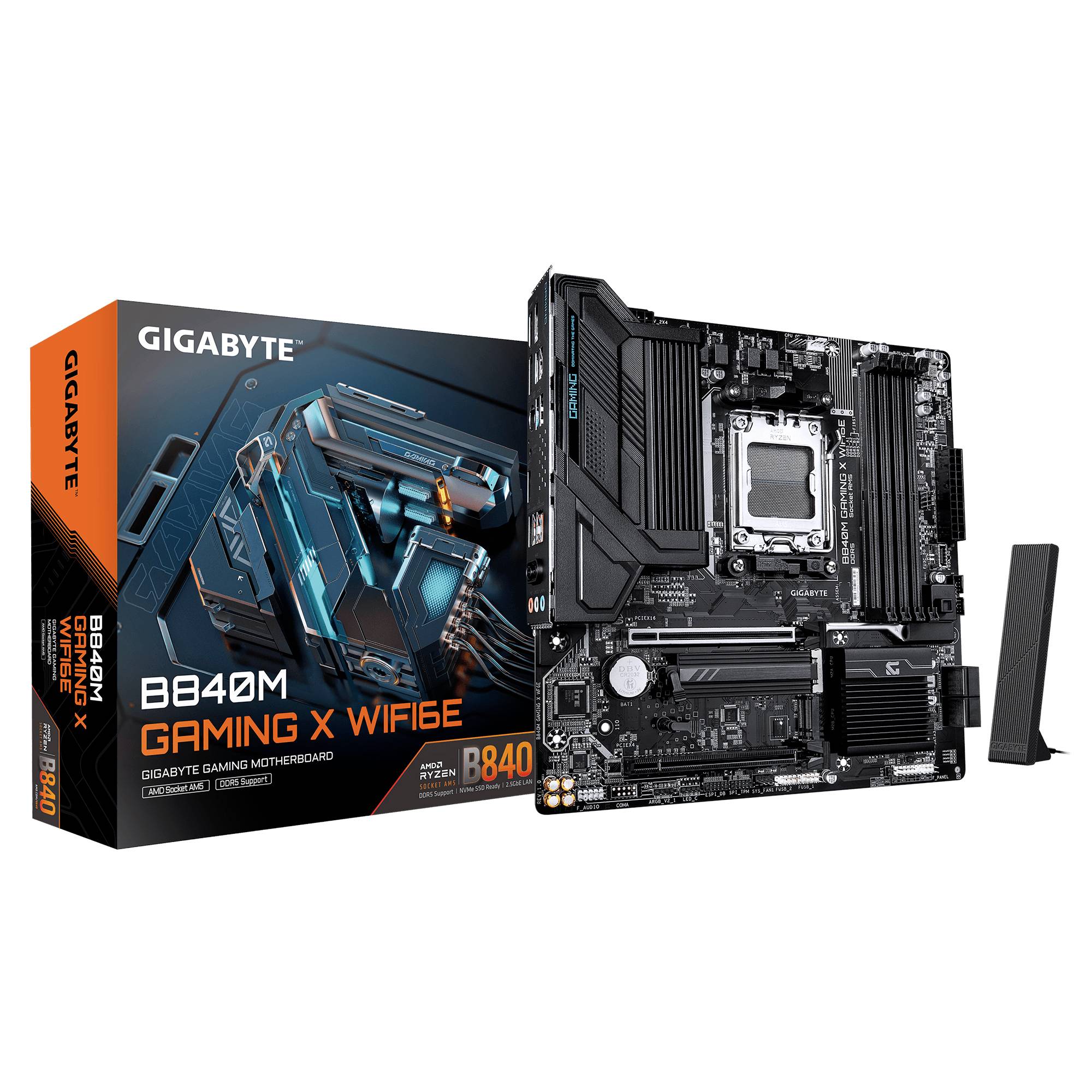 Gigabyte GAMING X WIFI6E Carte mère Socket (PC) AMD® AM5 Facteur de forme (détails) Micro-ATX Chipset de la carte mère A