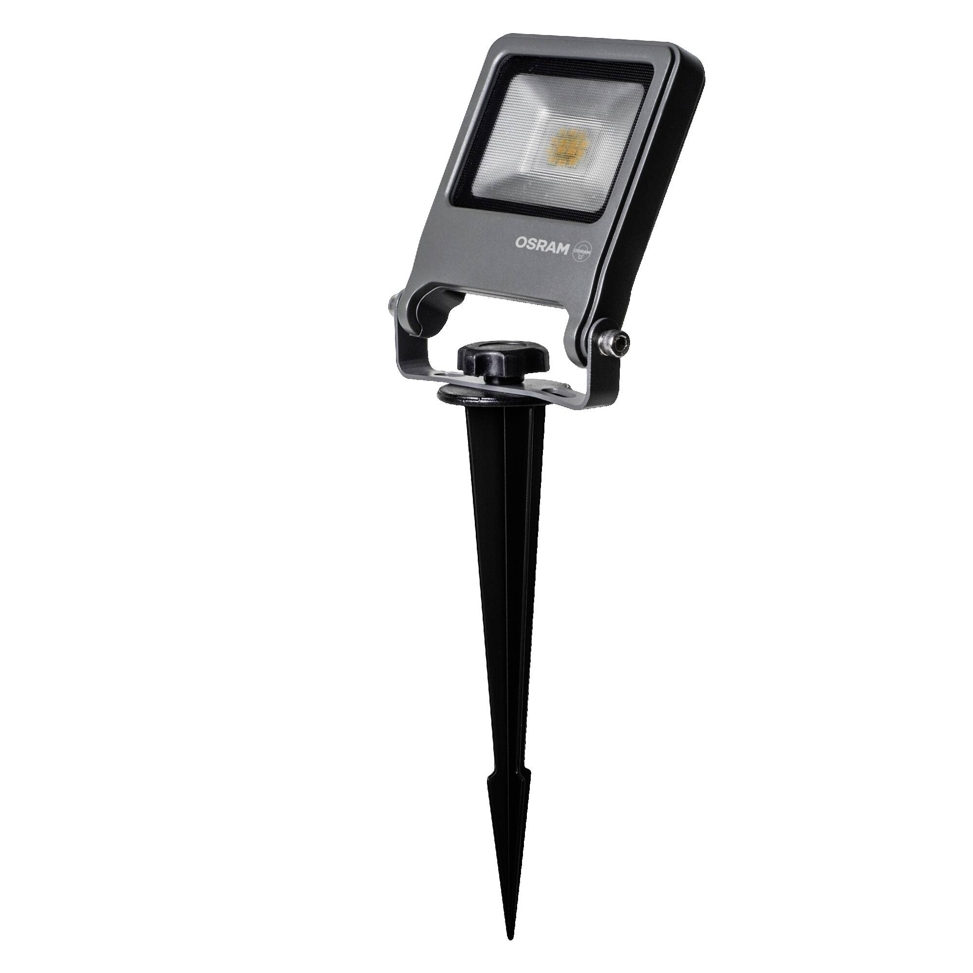 OSRAM 4099854585838 ENDURA® Garden Flood Spike 10W 3000K Projecteur à LED de jardin Module LED LED intégrée 10 W gris fo
