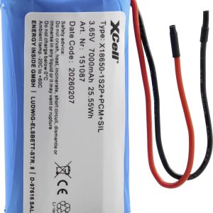 XCell Pile rechargeable spéciale 2x 18650 Li-Ion 3.7 V 7000 XCell Pile rechargeable spéciale 2x 18650 Li-Ion 3.7 V 7000